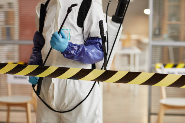 Professional Biohazard Cleanup technician working in Holland, MN